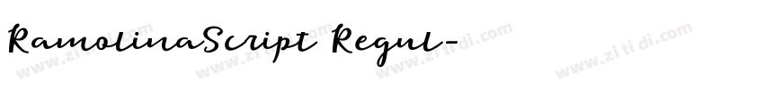 RamolinaScript Regul字体转换